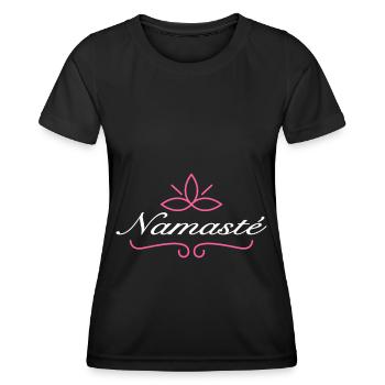 Namaste - T-shirt sport Femme - noir - Devant - AI Model Female 172 light (172cm)
