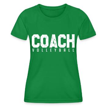 Coach Volleyball. entraineur de Volleyball. coach. - T-shirt sport Femme - vert - Devant - AI Model Female 172 dark (172cm)