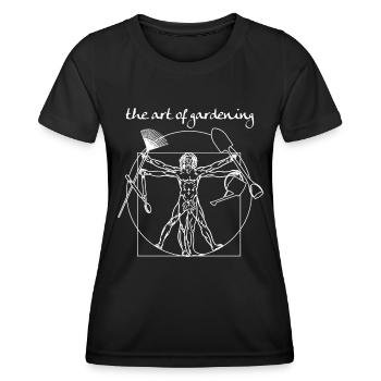 Garten - Frauen Funktions-T-Shirt - Schwarz - Vorne - AI Model Female 172 light (172cm)