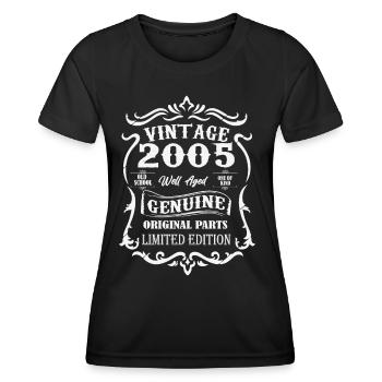 2005 vintage né vintage cadeau d’anniversaire - T-shirt sport Femme - noir - Devant - AI Model Female 172 light (172cm)