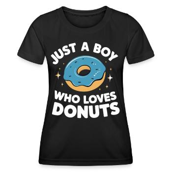Donut Donuts Candy Bagel - Women's Functional T-Shirt - black - Front - AI Model Female 172 light (172cm)