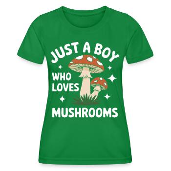Pilz Pilze Funghi Champignon - Frauen Funktions-T-Shirt - Kelly Green - Vorne - AI Model Female 172 dark (172cm)