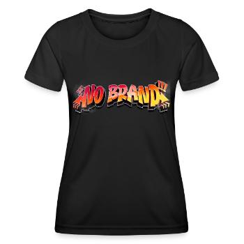 Pas de marque - Graffiti - T-shirt sport Femme - noir - Devant - AI Model Female 172 light (172cm)