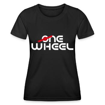 Onewheel esk8 - Women's Functional T-Shirt - black - Front - AI Model Female 172 light (172cm)
