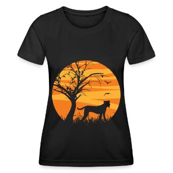 Bardino Majorero Canario Sun Silhouette - T-shirt sport Femme - noir - Devant - AI Model Female 172 light (172cm)