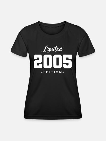 Limited Edition Jahrgang 2005 19 Jahre Geburtstag - Frauen Funktions-T-Shirt - Schwarz