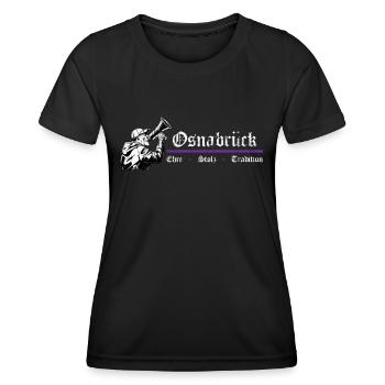 Osnabrück Ehre Stolz Tradition - Frauen Funktions-T-Shirt - Schwarz - Vorne - AI Model Female 172 light (172cm)