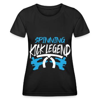 Kampfsport Selbstverteidigung Kampfkunst - Frauen Funktions-T-Shirt - Schwarz - Vorne - AI Model Female 172 light (172cm)