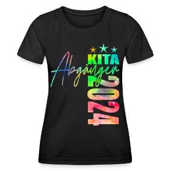 Kita Abgänger 2024 - Frauen Funktions-T-Shirt - Schwarz - Vorne - AI Model Female 172 light (172cm)