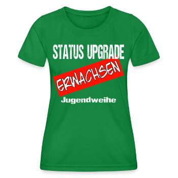 Jugendweihe - Jugendweihe 2026 - Frauen Funktions-T-Shirt - Kelly Green - Vorne - AI Model Female 172 dark (172cm)