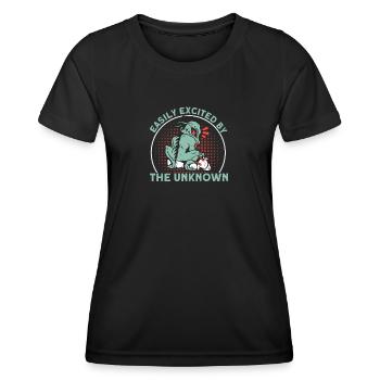 Cryptozoology Kryptoide Monster Nerd Gift - Women's Functional T-Shirt - black - Front - AI Model Female 172 light (172cm)