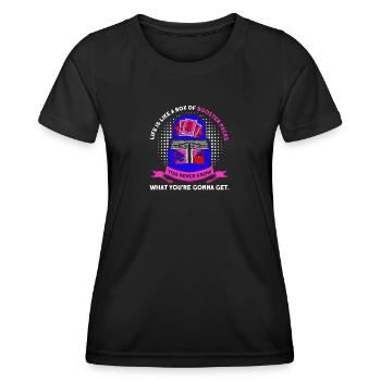 Trading Card Playing Card Card Game Gift - Women's Functional T-Shirt - black - Front - AI Model Female 172 light (172cm)