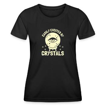 Mystical Fortune Teller Crystal Ball Gift - Women's Functional T-Shirt - black - Front - AI Model Female 172 light (172cm)