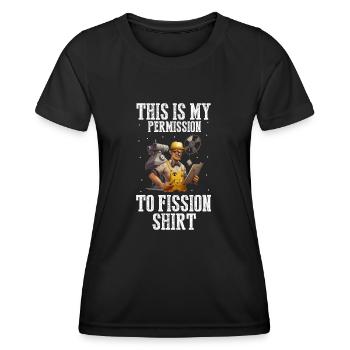 Nuklearingenieur für Kernkraftwerk und Kernenergie - Frauen Funktions-T-Shirt - Schwarz - Vorne - AI Model Female 172 light (172cm)