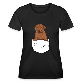 Foxred Labrador Fox Red Labrador Retriever - Women's Functional T-Shirt - black - Front - AI Model Female 172 light (172cm)