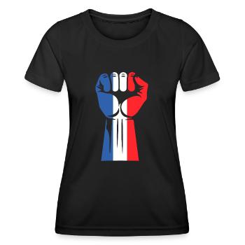 Patriotic France - Women's Functional T-Shirt - black - Front - AI Model Female 172 light (172cm)