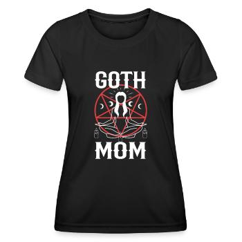 Maman gothique - T-shirt sport Femme - noir - Devant - AI Model Female 172 light (172cm)