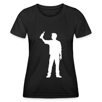 Silhouette de boisson - T-shirt sport Femme - noir - Devant - AI Model Female 172 light (172cm)