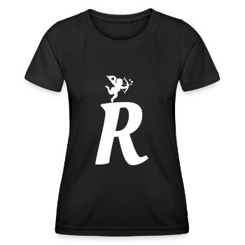 R - T-shirt sport Femme - noir - Devant - AI Model Female 172 light (172cm)