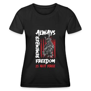 Krieger Geek - Frauen Funktions-T-Shirt - Schwarz - Vorne - AI Model Female 172 light (172cm)