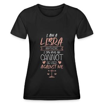 Horoscope Septembre Étoiles - T-shirt sport Femme - noir - Devant - AI Model Female 172 light (172cm)