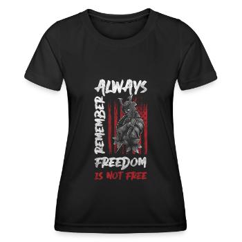 Sword Warrior Norse Saber - Women's Functional T-Shirt - black - Front - AI Model Female 172 light (172cm)