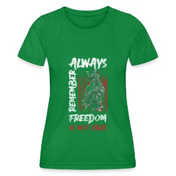 Sword Warrior Norse Saber - Women's Functional T-Shirt - kelly green - Front - AI Model Female 172 dark (172cm)