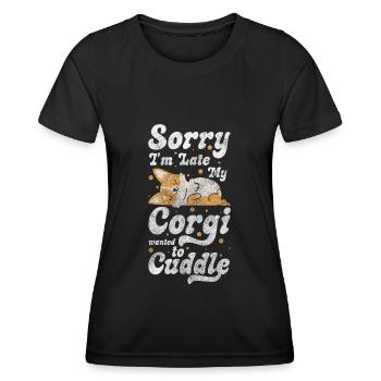 Kuscheln Geborgenheit Herz - Frauen Funktions-T-Shirt - Schwarz - Vorne - AI Model Female 172 light (172cm)