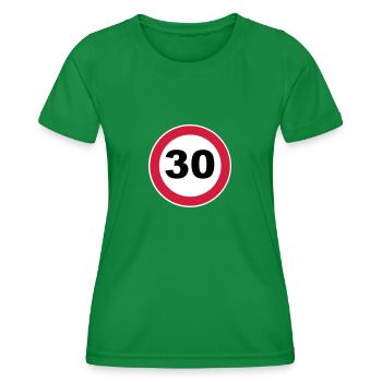 30e anniversaire - T-shirt sport Femme - vert - Devant - AI Model Female 172 dark (172cm)