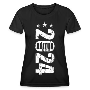 Abitur 2024 - Frauen Funktions-T-Shirt - Schwarz - Vorne - AI Model Female 172 light (172cm)