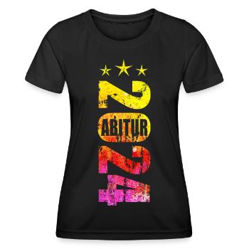 Abitur 2024 - Frauen Funktions-T-Shirt - Schwarz - Vorne - AI Model Female 172 light (172cm)