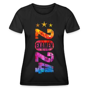 Examen 2024 - Frauen Funktions-T-Shirt - Schwarz - Vorne - AI Model Female 172 light (172cm)