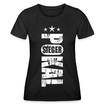 Pokalsieger 2026 - Frauen Funktions-T-Shirt - Schwarz - Vorne - AI Model Female 172 light (172cm)