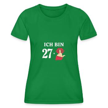 28 Jahre Geburtstag Sprüche Frauen Geschenk Idee - Frauen Funktions-T-Shirt - Kelly Green - Vorne - AI Model Female 172 dark (172cm)