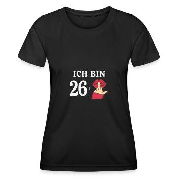 27 Jahre Geburtstag Sprüche Frauen Geschenk Idee - Frauen Funktions-T-Shirt - Schwarz - Vorne - AI Model Female 172 light (172cm)