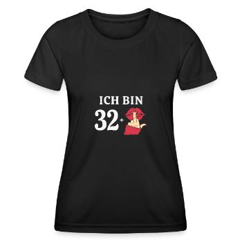 33 Jahre Geburtstag Sprüche Frauen Geschenk Idee - Frauen Funktions-T-Shirt - Schwarz - Vorne - AI Model Female 172 light (172cm)