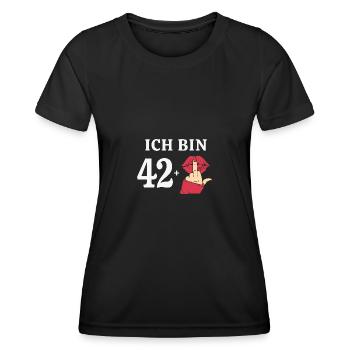 43 Jahre Geburtstagsspruch Damen Geburtstag 43. - Frauen Funktions-T-Shirt - Schwarz - Vorne - AI Model Female 172 light (172cm)