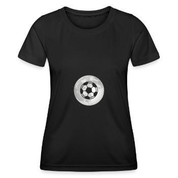 Pleine Lune - Football - - T-shirt sport Femme - noir - Devant - AI Model Female 172 light (172cm)