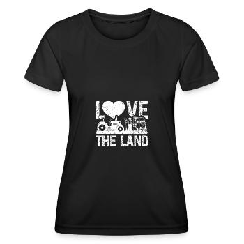 Liebt das Land - Frauen Funktions-T-Shirt - Schwarz - Vorne - AI Model Female 172 light (172cm)