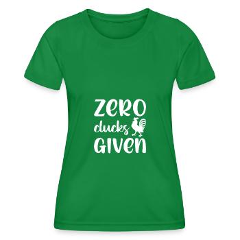 Zéro caquètement donné - - T-shirt sport Femme - vert - Devant - AI Model Female 172 dark (172cm)