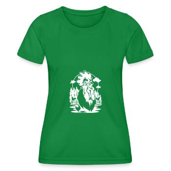 Poule- - T-shirt sport Femme - vert - Devant - AI Model Female 172 dark (172cm)