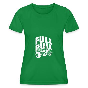Voller Zug - - Frauen Funktions-T-Shirt - Kelly Green - Vorne - AI Model Female 172 dark (172cm)