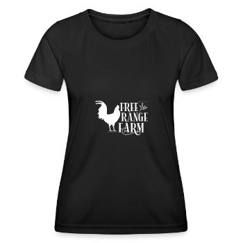 Outdoor Farm - - Women's Functional T-Shirt - black - Front - AI Model Female 172 light (172cm)