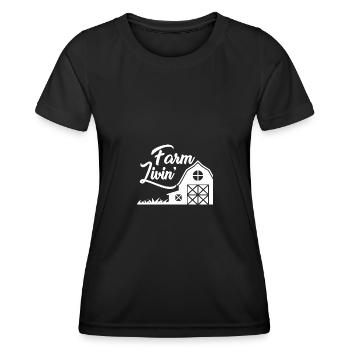 Farm Livin' - - Frauen Funktions-T-Shirt - Schwarz - Vorne - AI Model Female 172 light (172cm)