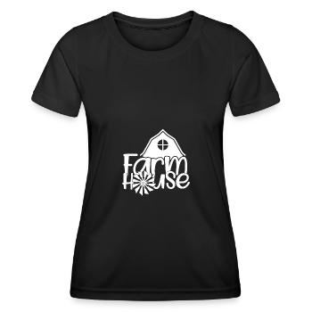 Maison de ferme - - T-shirt sport Femme - noir - Devant - AI Model Female 172 light (172cm)