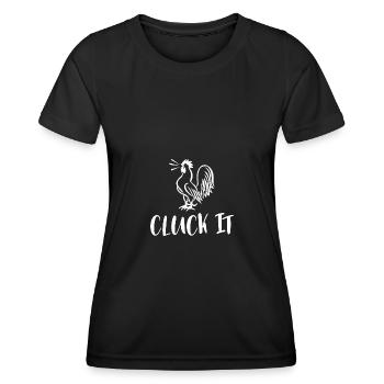 Cluck It 1 - - Frauen Funktions-T-Shirt - Schwarz - Vorne - AI Model Female 172 light (172cm)
