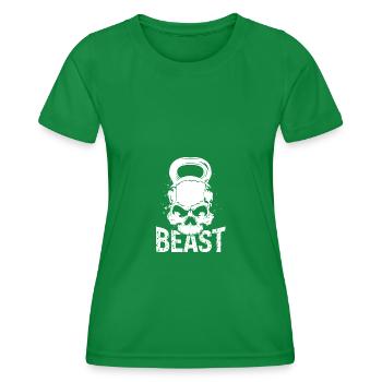 Beast- - Women's Functional T-Shirt - kelly green - Front - AI Model Female 172 dark (172cm)