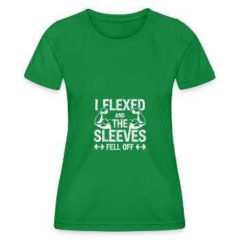 I bent down and the sleeves fell off - - Women's Functional T-Shirt - kelly green - Front - AI Model Female 172 dark (172cm)