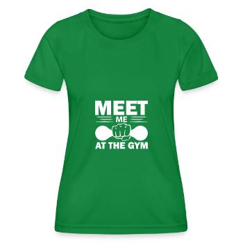 Rencontrez-moi au gymnase 5 - - T-shirt sport Femme - vert - Devant - AI Model Female 172 dark (172cm)