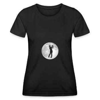 Full Moon - Golf - - Women's Functional T-Shirt - black - Front - AI Model Female 172 light (172cm)